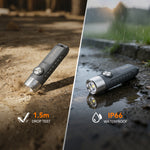 LinkMejor S11-T 500LM LED Keychain Flashlight 6500K Rechargeable Magnetic Portable Mini Torch USB-C Charging IP66 Waterproof EDC Flashlight 15g Lightweight