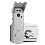 LinkMejor Smart Lock Wi-Fi 6 Unlock Methods Automatic Face Fingerprint Password Card Key App Control 1800mAh Battery