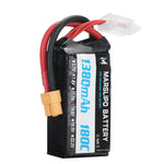 LinkMejor 14.8V 1380mAh 180C 4S Lipo Battery XT60 Plug for GEPRC Cinebot30 HD Darwinfpv CineApe35 FPV Racing Drone