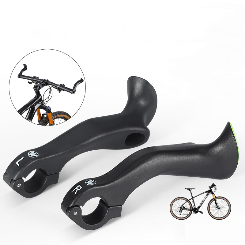 WEST BIKING Adjustable Fluorescent Bicycle Extended Handlebar Lightweight Mountain Bike Bar Ends Deputy Handle