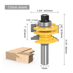 LinkMejor 1/2 Inch  8mm 12mm Shank Ogee Rail and Stile Router Bit Reversible Glass Door Rail & Stile Router Bit for Woodworking Precision Milling Cutter Factory Direct