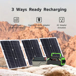 500W Inverter DC 12V to AC 220V with EU Socket Dual LCD Display Fast Charging for Outdoor Camping Car Home Use  Portable Power Supply