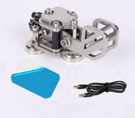 CW Morse Code Keys Automatic - Radio HAM Send Telegram Double Paddlewith Stainless Steel Body Three Neodymium Magnets