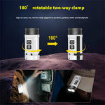 LinkMejor U10 410LM Aluminum Alloy EDC Keychain Flashlight Built-in 14500 Battery High Power LED Torch USB Rechargeable Portable Magnetic Clip Light