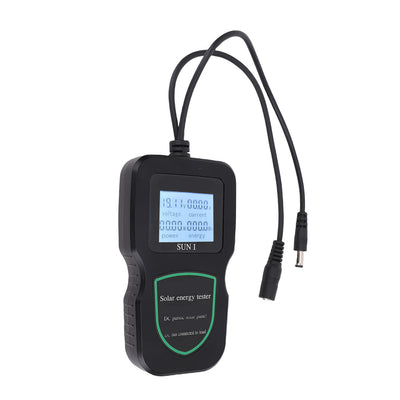 LinkMejor Solar Energy Tester MPPT Power Analyzer 48V Portable Lightweight PC Material Solar Panel Performance Diagnostic Voltage Current Measurement Clear LCD Display