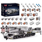 Mould King 17007 17008 Technical Truck Building Block Remote Control Liebherred LTM 11200 Crane Model Kids Christmas Car Toys