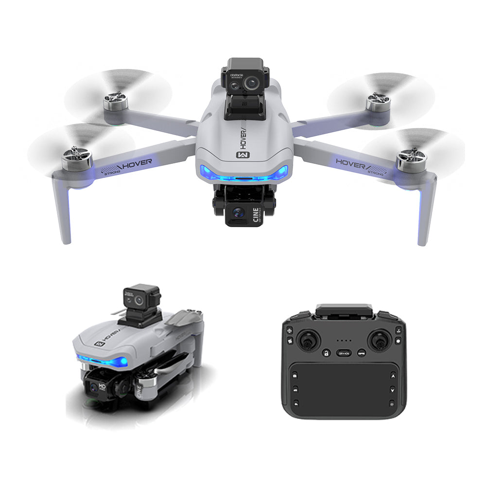 LinkMejor X40 PRO GPS 5G Digital FPV with 5.6inch LCD Screen Controller 1080P HD Dual Camera 3-Axis EIS Gimbal 360° Obstacle Avoidance 248g Brushless Foldable RC Drone Quadcopter RTF