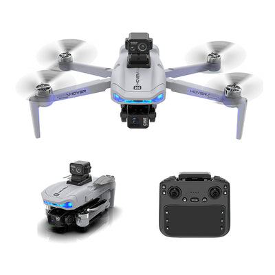 LinkMejor X40 PRO GPS 5G Digital FPV with 5.6inch LCD Screen Controller 1080P HD Dual Camera 3-Axis EIS Gimbal 360° Obstacle Avoidance 248g Brushless Foldable RC Drone Quadcopter RTF