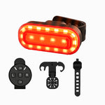 LinkMejor X6 RGB Bicycle Rear Light with Wireless Remote, IPX5 Waterproof E-Bike Turn Signal Indicators, USB-C Charging Cycling Tail Lamp for ENGWE, SAMEBIKE, Xiaomi M365, Ninebot