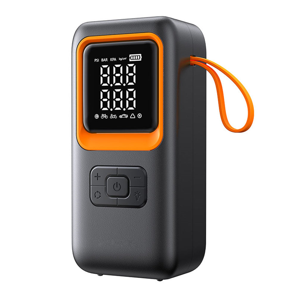 Portable Electric Tire Inflator Cordless Air Pump Built Battery with Digital Pressure Gauge for Car, Motorcycle, Bike, Balls