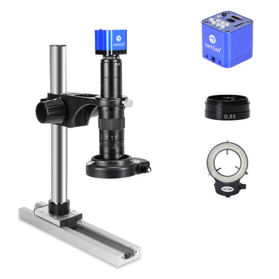 LinkMejor HY-5100 24MP Digital Microscope Camera 180X Lens HDM USB LED Ring Light for Mobile Phone Repair Soldering Tools