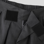 LinkMejor Men Solid Color Straight Legged Pants Loose Fit Casual Hook Loop Zipper Long Trousers Large Size for Big Men S-5XL