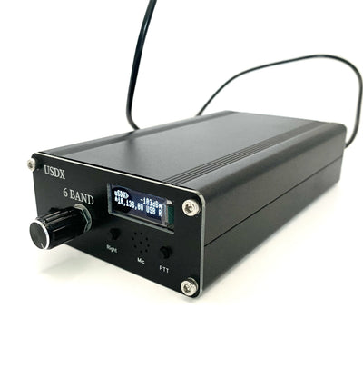LinkMejor uSDX 6 Bands SDR Transceivers 80m 40m 20 17m 15m 10m QRP SSB/CW HF Transceivers 5W Aluminium Cover 0.9 Inch OLED Display