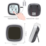 LinkMejor TS-BN53 Touch Screen Digital Meat Food Thermometer Instant Read Food Thermometer Timer Alarm for Cooking / Grilling / BBQ