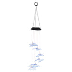 6cm Ball/Hummingbird/Sea Urchin/Butterfly Solar Wind Chime Light Waterproof Home Bedroom Decoration Supplies