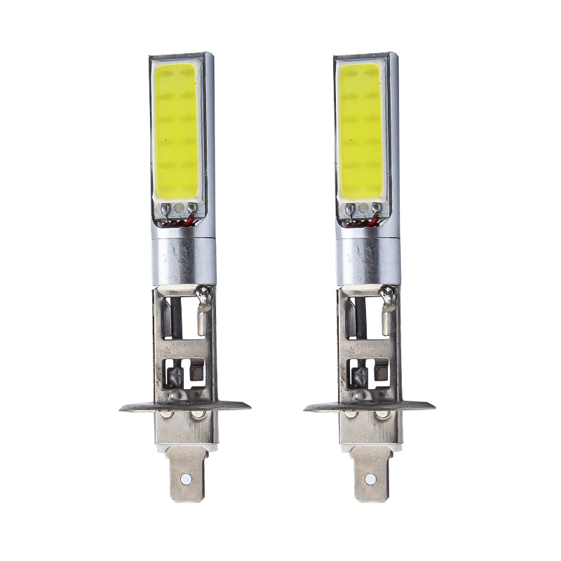 H1/H3 Pair Car LED Fog Lights 10W Front Fog Lights COB Chip Fog 6000K LED Headlight Light Bulb Super White for Fog Driving Light Daytime Running Light