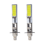 H1/H3 Pair Car LED Fog Lights 10W Front Fog Lights COB Chip Fog 6000K LED Headlight Light Bulb Super White for Fog Driving Light Daytime Running Light