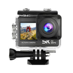LinkMejor M60TR 5K Action Camera Touch Screen Sports Camera Anti-Shake HD Shooting Outdoor Cycling Recorder Skiing Fishing Camera