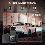 3 inch Front & Rear Dual-Lens Driving Recorder 1080P High Definition Built In WIFI 120° Car Dash Cam