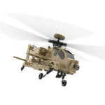 LinkMejor F11-N 1:32 AH-64 Apache Scale 2.4G 6CH Altitude Hold Optical Flow Positioning Dual Brushless Motor Flybarless RC Helicopter RTF