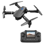 LinkMejor E88 / E88D WiFi FPV with LCD Screen Controller HD Dual Camera Lighting Arms Optical Flow Positioning Colorful LED Light Foldable RC Drone Quadcopter RTF