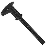 LinkMejor 6 Inch/ 150 mm Mini Plastic Caliper Double Scale Measuring Tool Rectangular Vernier Caliper Fast Read Sliding Gauge Ruler for Eyebrow Stencil Makeup Student School Office Home