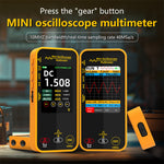 LinkMejor OS1 Mini Oscilloscope Multimeter 10MHz Bandwidth 48MSa/s Sampling Rate 1000V DC Voltage Measurement Portable Multifunctional Tester for Professional Electronics Troubleshooting