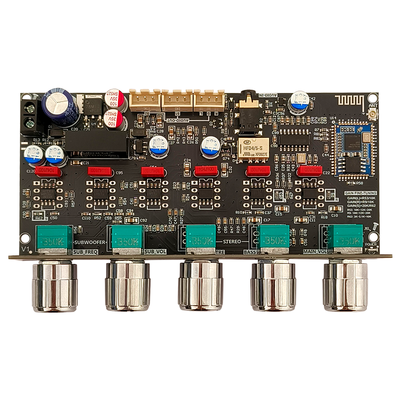 LinkMejor ZK-PRO2 Audio Tone Board Preamplifier Bluetooth 5.0 Dual Subwoofer 2.1 Channel Bass Treble Control NE5532 Voice Amplifier Decoder QCC3034+ES9023