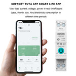 LinkMejor ZigBe Intelligent Circuit Breaker Remote Control Voice Control Switch Home Wireless Mobilephone APP Connect Circuit Breaker Compatible with Google Assistant ans Amazon Alexa