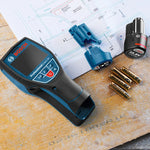 Professional D-TECT120 Wall Scanner Radar Technology Metal/Cable/Wood/Water Pipe/Wire High-precision Wall Gold plumb Dual Power Source Waterproof Construction Tool