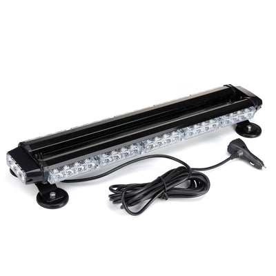 12V 24" 46LED Car Roof Double Side Emergency Strobe Flash Light Lamp Bar Amber For Car Truck Boat