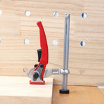 LinkMejor 16mm/19mm/20mm/28mm MFT Table Workbench Quick Ratchet Bench Dog Hold Down Clamp Clip for 16mm/19mm/20mm/28mm Dog Holes