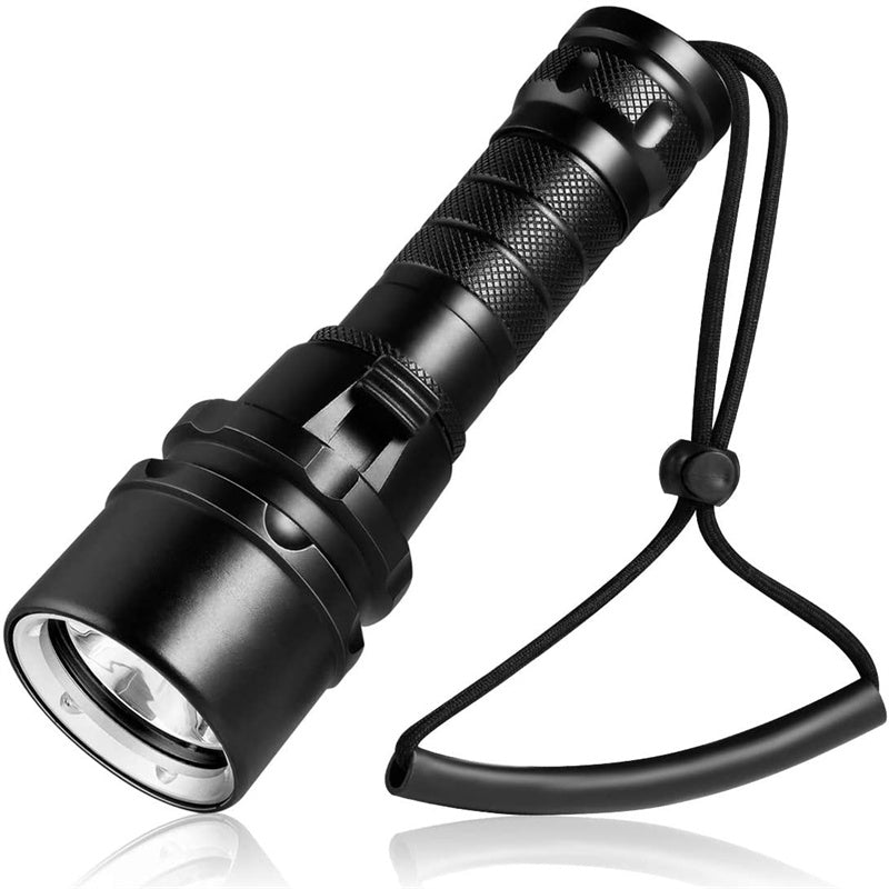 High Power Diving Flashlight IP68 Waterproof Professional Dive Lights 18650 Battery for Deep Sea Underwater Lighting Diving Torch