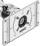 Aluminum Alloy Router Tablet Insert Plate for Woodworking Benches for Trim Routers Wood Trimming Milling Tools with Accessories