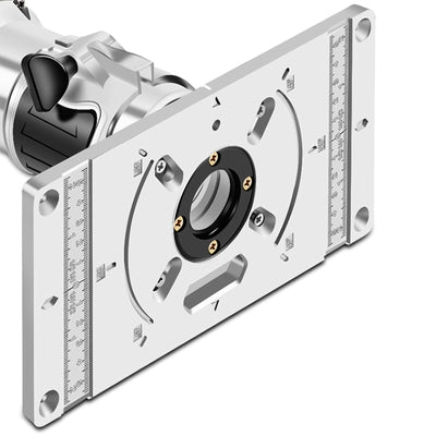 Aluminum Alloy Router Tablet Insert Plate for Woodworking Benches for Trim Routers Wood Trimming Milling Tools with Accessories