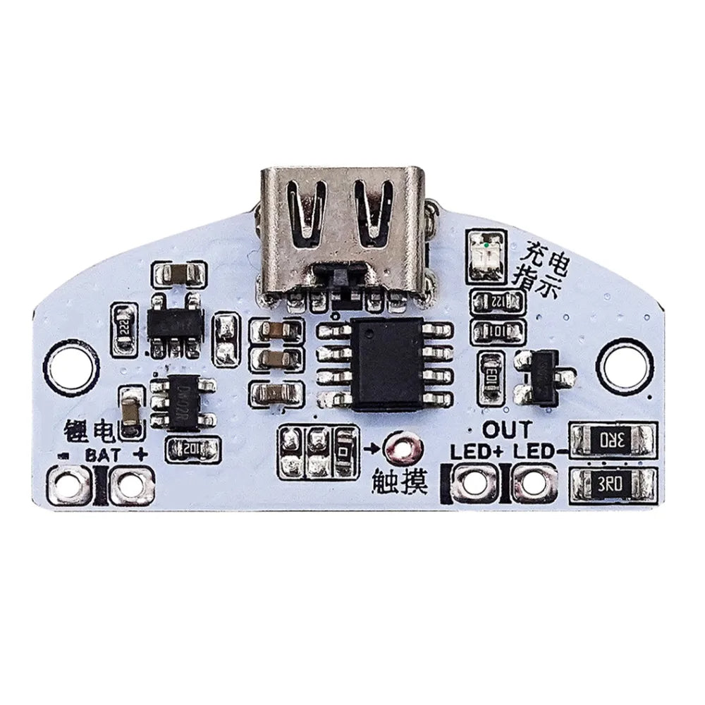 LinkMejor Table Lamp Circuit Board USB Charging Three-Gear Stepless Dimming LED Touch Night Lamp Control Module