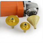 M10 M14 Thread Diamond Brazed Chamfering Bit 38mm 50mm Beveling Hole Opener for Marble Tile Quartz 50 Grit for Angle Grinder