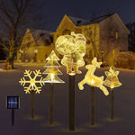 Solar Christmas Stake Light Outdoor Solar Garden Light Solar Landscape Pathway Light For Lawn Patio Yard Waterproof
