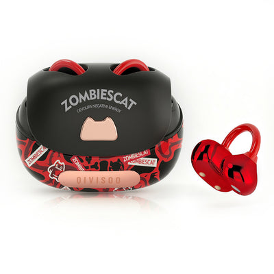 Zombies Cat B23 TWS Earclips Headset Wireless bluetooth 6.0 Earphone 13mm Large Drivers Directional Sound Transmission 30H Playback Low Gaming Latency Touch Control Open-ear Headphones