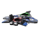 LinkMejor L101 2.4G EPP Hover Fighter Glider One-Key Circling 360° Roll 4 Turbofans 4CH LED RC Drone Airplane Quadcopter Stunt Glider RTF