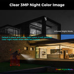 LinkMejor WS03 3MP+3MP 8X Digital Zoom Wifi Surveillance Camera Dual Lens Color Night Vision Human Detection 2-Way Talk IP65 Waterproof 2.4G/5G Outdoors Wireless Security PTZ IP Cameras