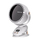 Tevorex Portable Rechargeable Desktop Fan 6 Gears Wind Adjustable 180° Multi Angle Airflow Ultra Quiet Operation Long Battery Wall Mounted Cooling Fan with Digital Display for Indoor Outdoor