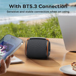 Yesido YSW40 Wireless Bluetooth Speaker 55MM Speaker RGB Lights 1200mAh Large Battery Support TF Card USB Port Portable High Volume Outdoor Bluetooth Speaker