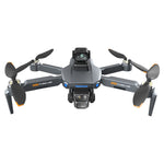 LinkMejor B8S GPS 5G WiFi FPV with 5.9inch LCD Screen Controller 720P HD Dual Camera Servo Gimbal 360° Obstacle Avoidance Brushless Foldable RC Drone Quadcopter RTF
