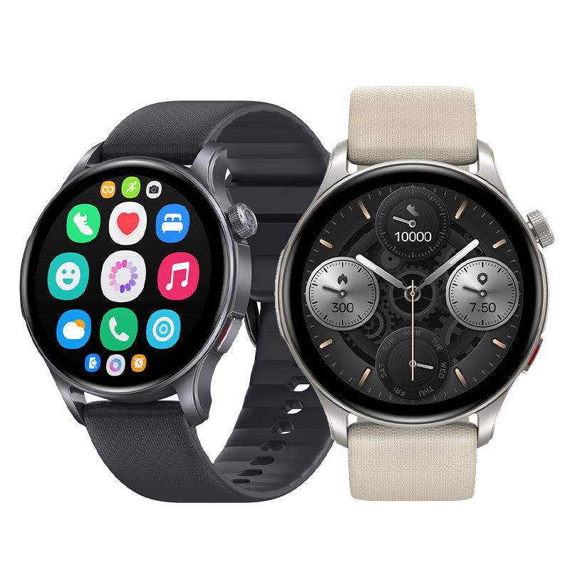 [2025World Premiere]LinkMejor Btalk 3 GPS 1.43inch AMOLED Display GPS  Double Straps 3ATM Waterproof bluetooth Call Heart Rate Blood Oxygen Monitor Sleep Monitoring Female Tracking Breathing Training Multi-sport Modes Smart Watch