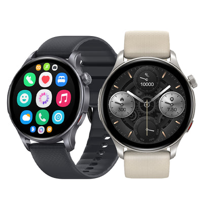 [2025World Premiere]LinkMejor Btalk 3 GPS 1.43inch AMOLED Display GPS  Double Straps 3ATM Waterproof bluetooth Call Heart Rate Blood Oxygen Monitor Sleep Monitoring Female Tracking Breathing Training Multi-sport Modes Smart Watch