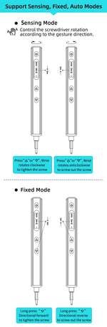 LinkMejor ES666 Innovative Multi-functional Electric Screwdriver Smart Somatosensory Recognition LED Illumination Large Capacity Battery Precision Control 30PCS Hexagon Bits Essential Tool for Easy Assembly & Disassembly