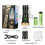 F473 7*XPG LED Powerful Mini Keychain Flashlight 1 Modes EDC Torch Aluminum Alloy 1Colorful Lighting Camping Magnet Clip Work Light