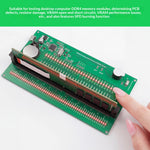 HMT-SP02 DDR4 Desktop Memory Module Tester With SPD Programmer DDR4 DIMM Desktop RAM Diagnostic Card Micro-USB Power LED Indicators 145x80mm Board