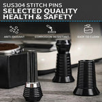 Comfook 8-Needle Coffee Distribution Tool SUS304 Stainless Steel Distribution Coffee Accessories Wide Compatible with 51-58mm Portafilter